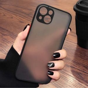 iPhone 13 Clear Shockproof Black Hard Cover